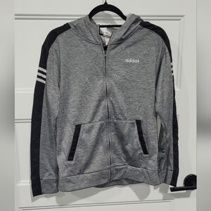 Adidas zip up hoodie youth size 14/16